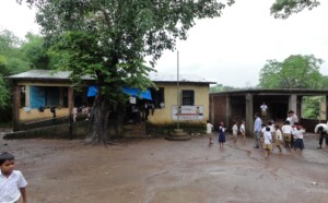 School building. 