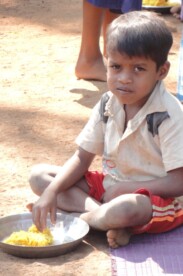 A child having his meal