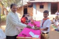 School also acknowledged achievement of a student who secured scholarship from government.