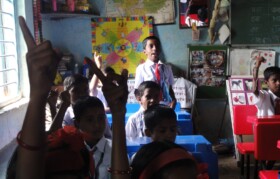 Effective implementation of Phonics at Nandelpada school where students are eager to answer questions asked by their teacher