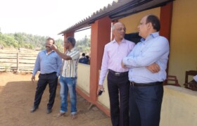 Donors also visited Kaspada school to review the implemented water project