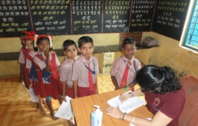 Janathepada kids line-up for checkup