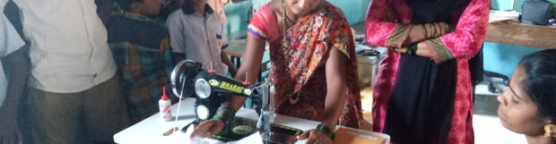 Khomarpada School Review and KP Training on Sewing Machine