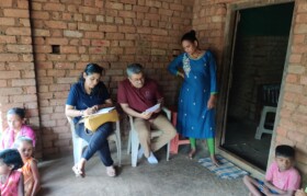 Team Suhrid interacting with youth at Janathepada