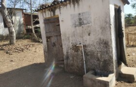 Dilapidated toilet which needed a reconstruction